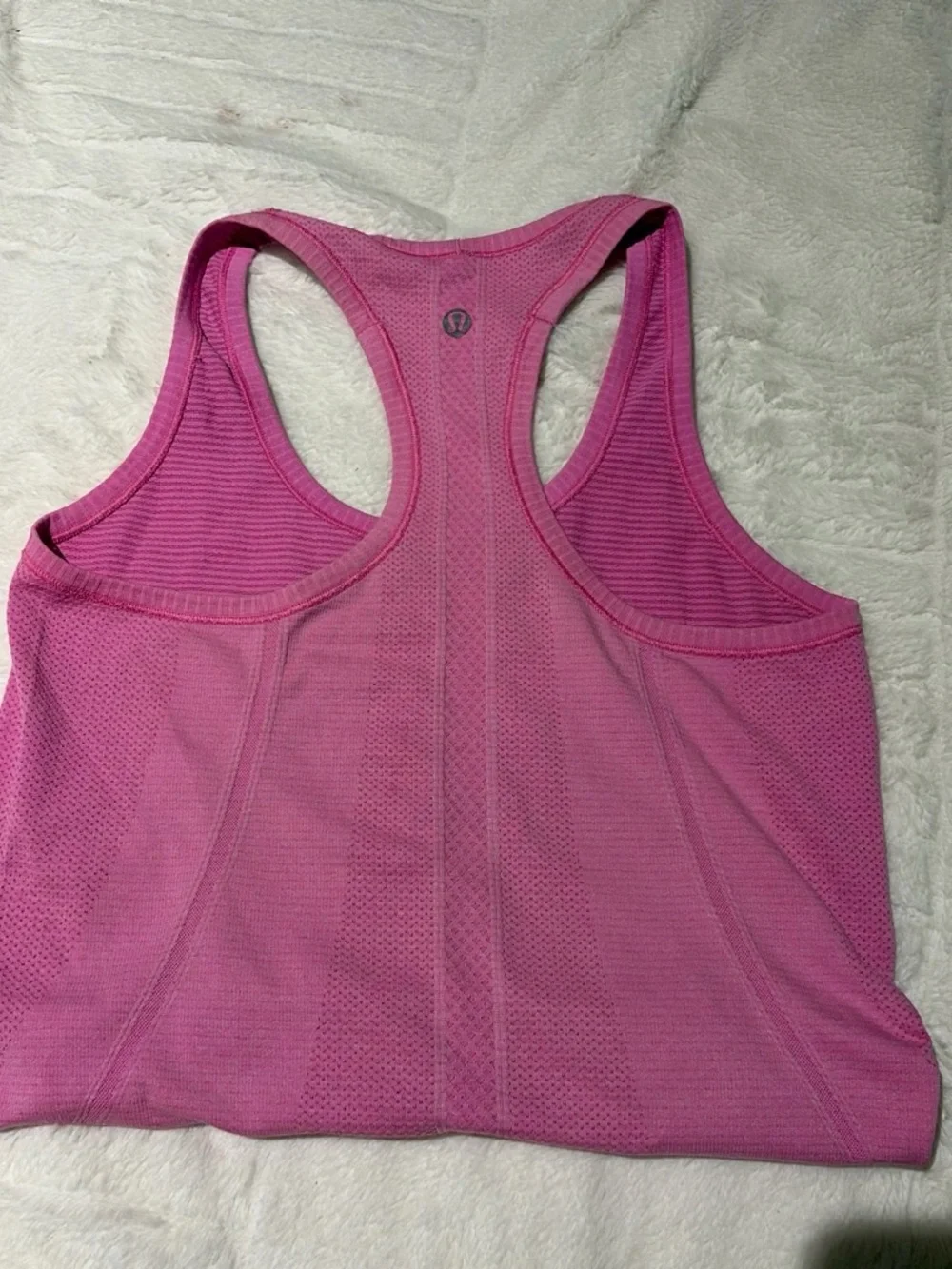 lululemon athletica Fuchsia Mesh Racerback Tank